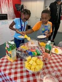 Making Fruit Kabobs in Vero