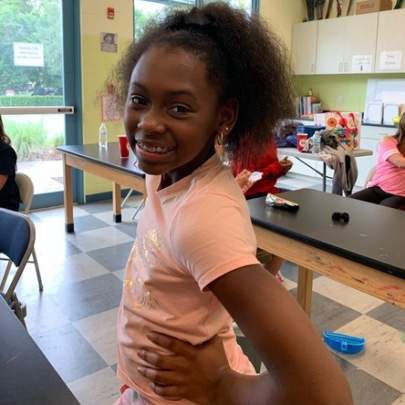 Young girl smiling