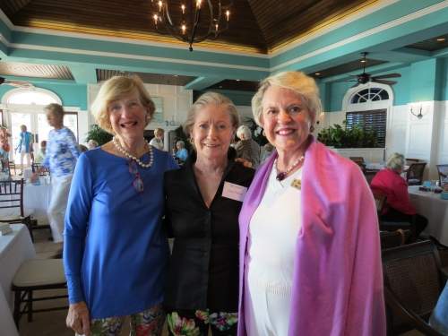 Three ladies smiling